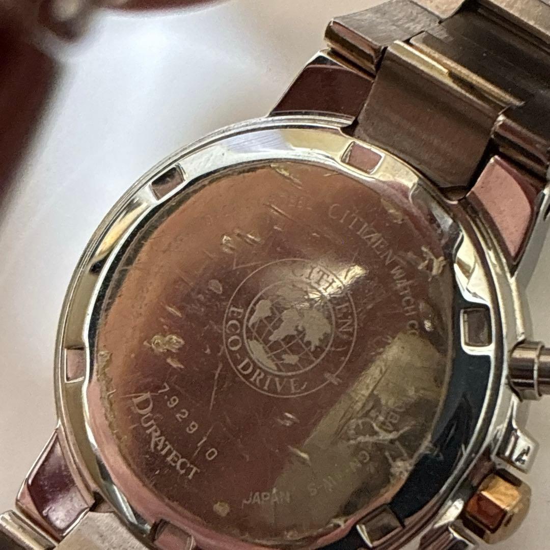 美品 稼働品 CITIZEN シチズン 腕時計 デイト クロノグラフ クロスシー