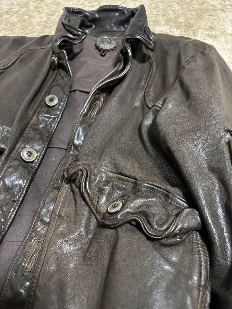 サンタクローチェレザーライダースジャケット