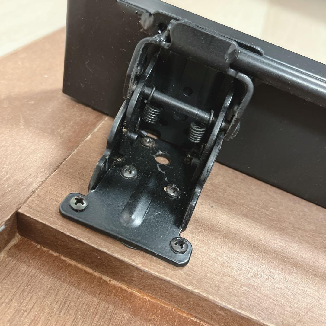 ダークブラウン木製ローテーブル