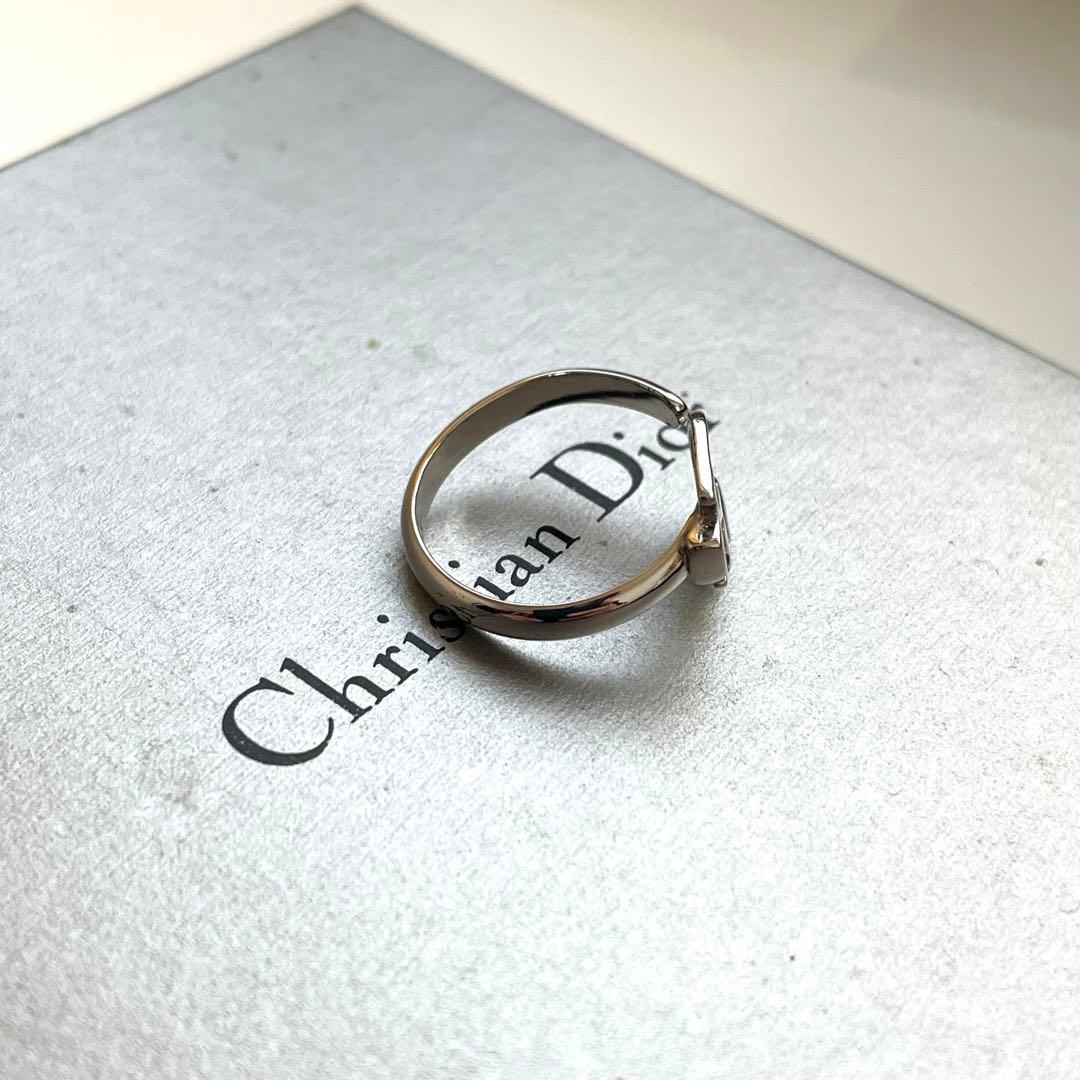 未使用級ChristianDior ロゴ シルバー リング 13号　ユニセックス