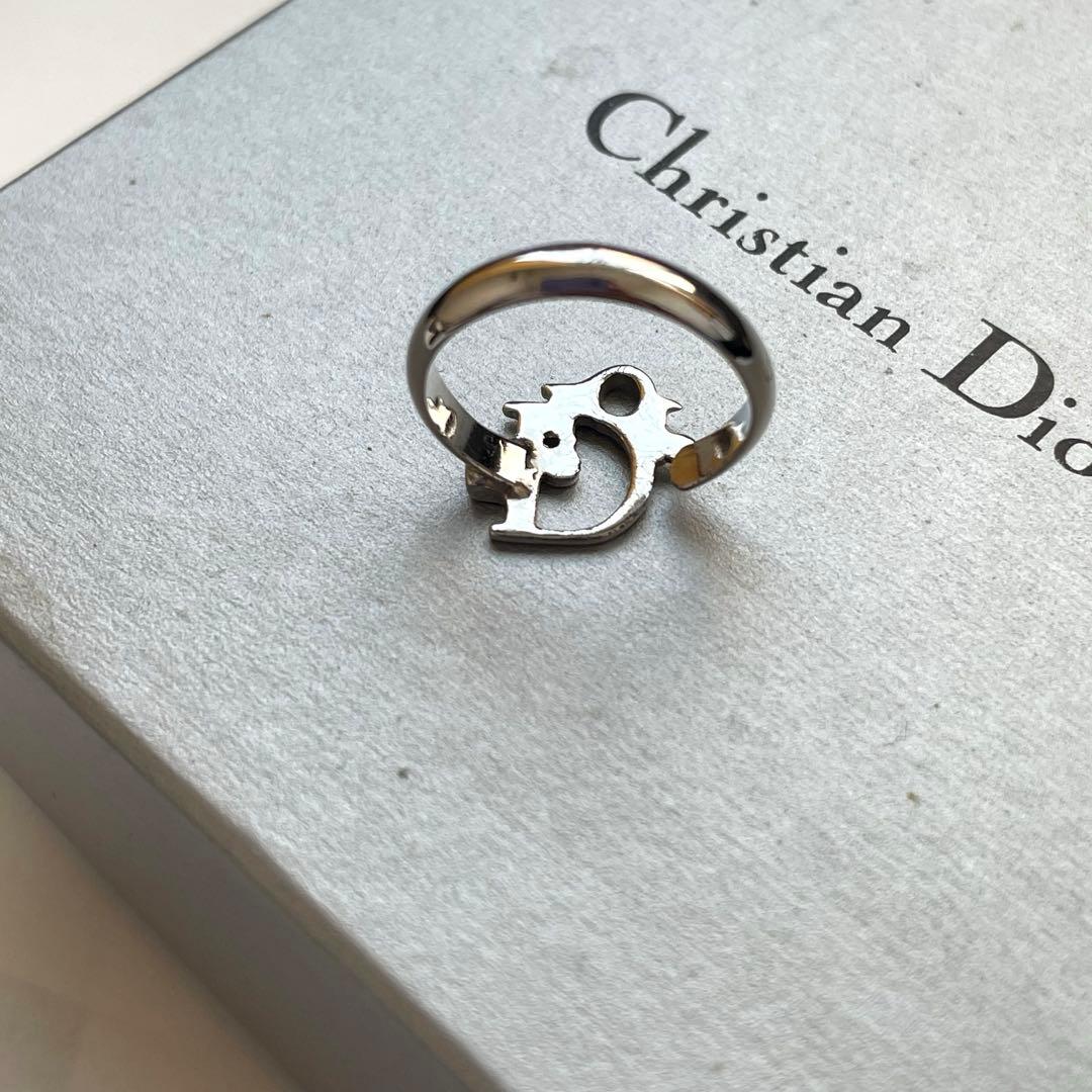 未使用級ChristianDior ロゴ シルバー リング 13号　ユニセックス