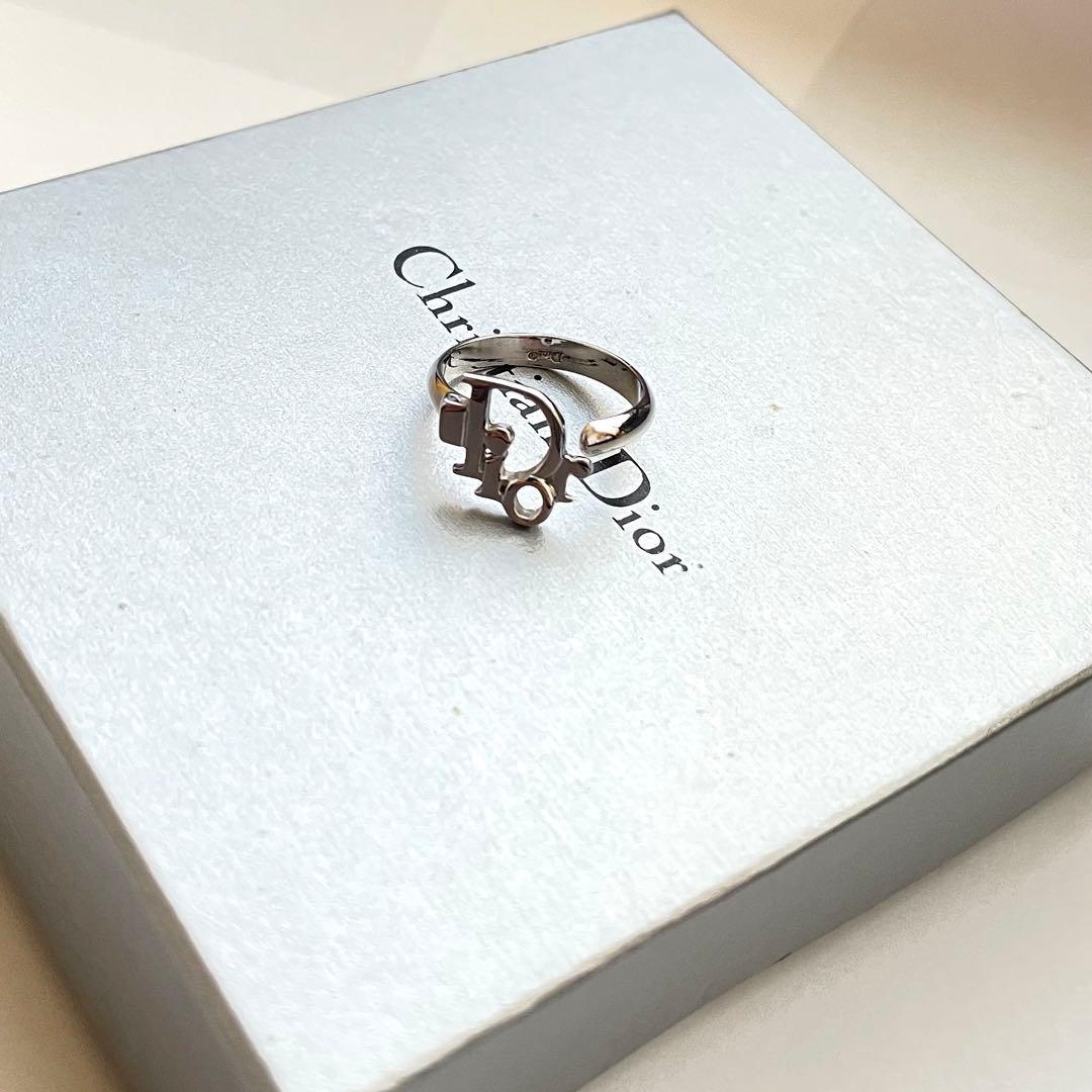 未使用級ChristianDior ロゴ シルバー リング 13号　ユニセックス