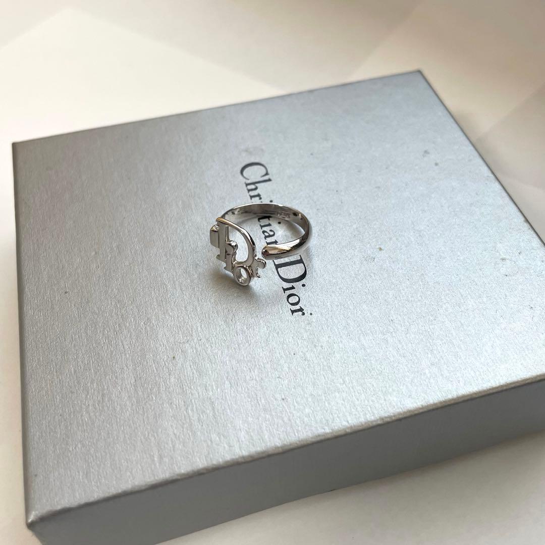 未使用級ChristianDior ロゴ シルバー リング 13号　ユニセックス