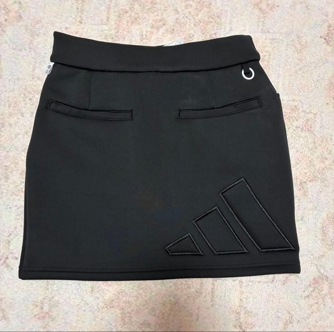 新品✨アディダス S 黒 タータンチェックセーター＆ダンボールニットスカート