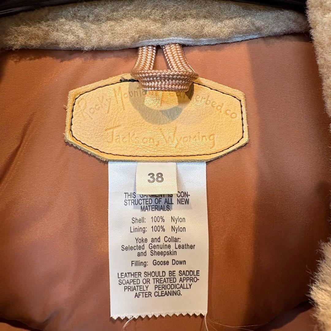 ロッキーマウンテンフェザーベッド ダウンベスト size38 ネイビー