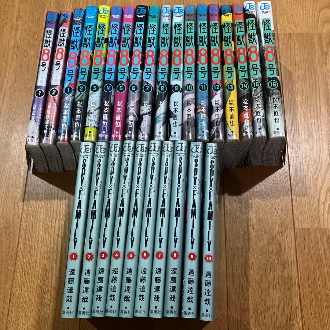 怪獣8号 全16巻セット＋side B全2巻セット＋スパイファミリー全10巻
