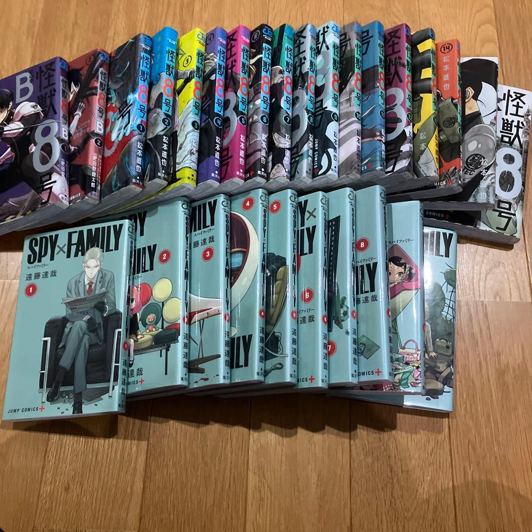 怪獣8号 全16巻セット＋side B全2巻セット＋スパイファミリー全10巻
