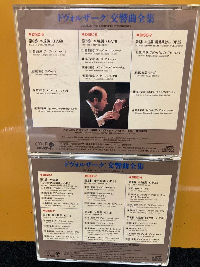コシュラー指揮　ドヴォルザーク交響曲全集
