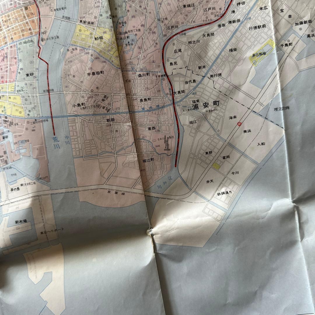 レトロ　1977年東京都区内地図　旺文社発行