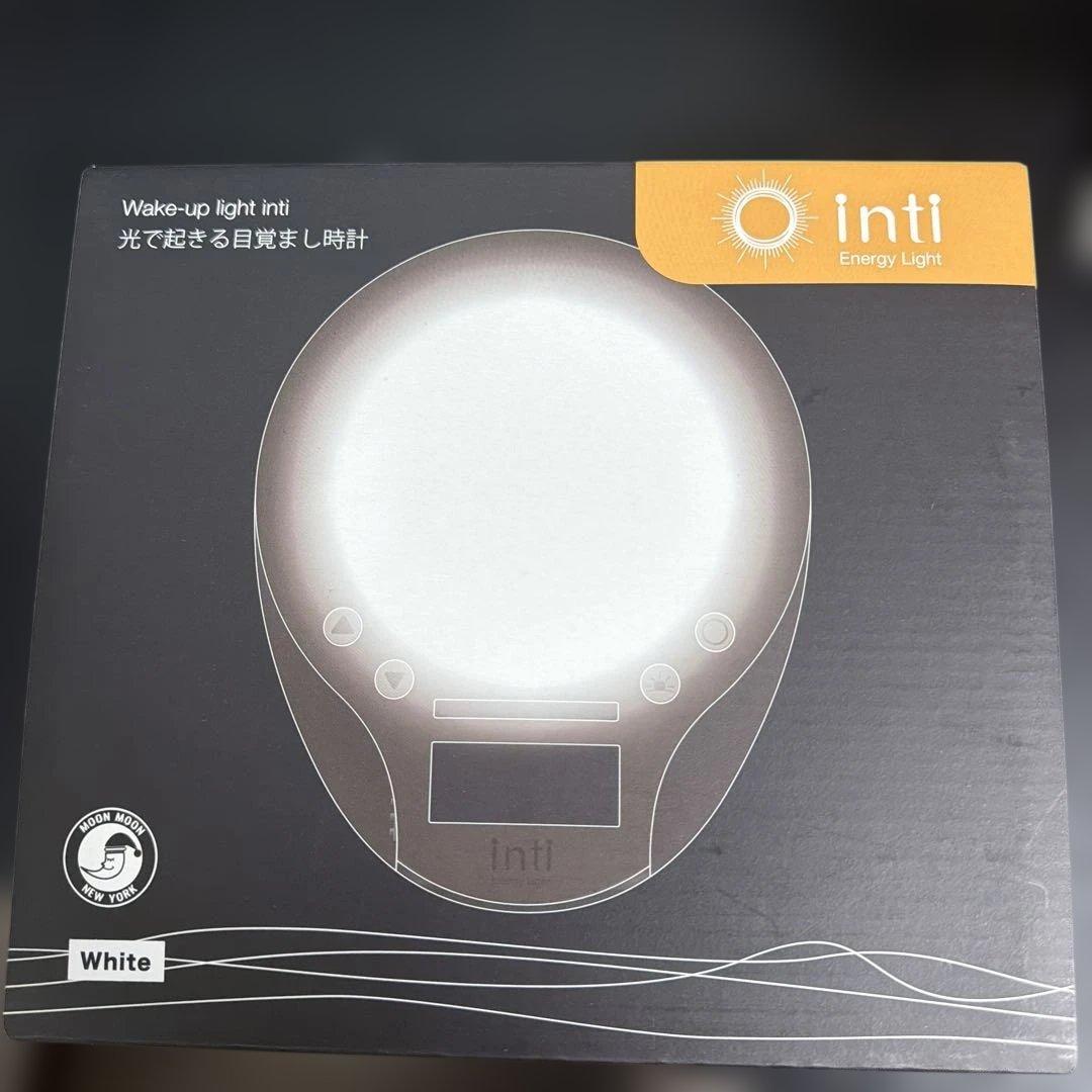 【即日発送可能】inti4s 光で起きる目覚まし時計 ホワイト