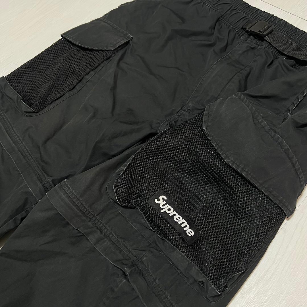 【L】Supreme Mesh Pocket Belted Cargo Pant