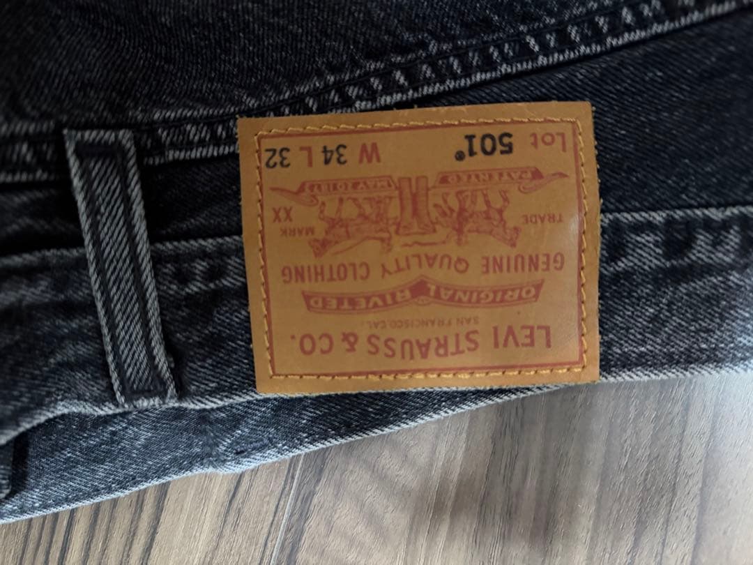 levi's ブラックデニムセットアップ