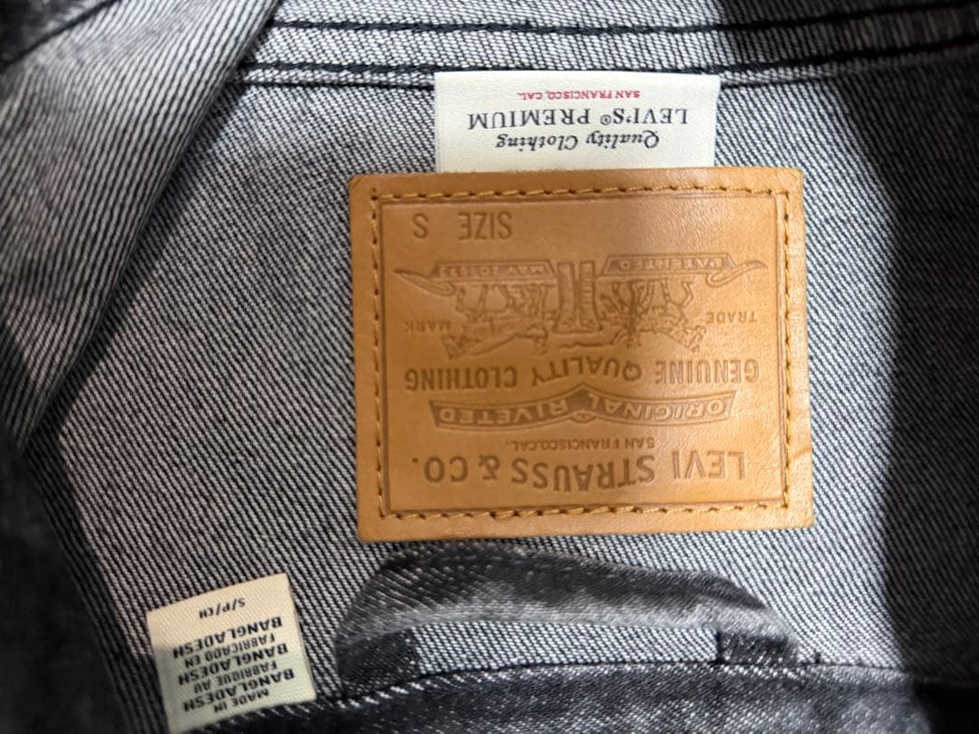 levi's ブラックデニムセットアップ