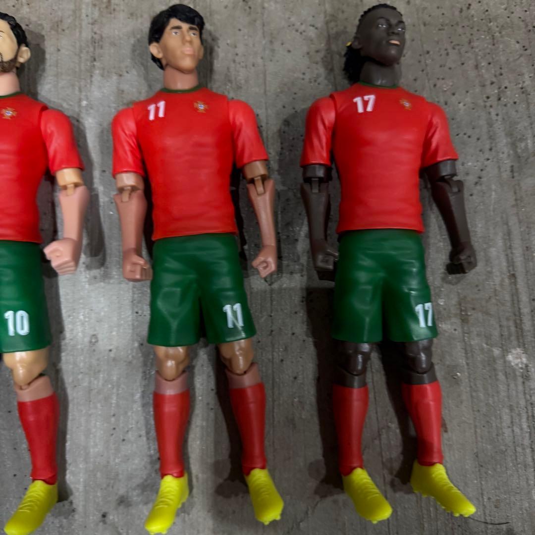 ポルトガル代表 サッカー選手フィギュア セット　ロナウド　希少　日本未発売