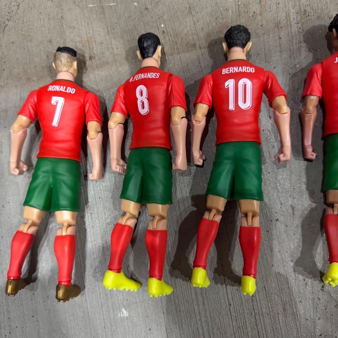 ポルトガル代表 サッカー選手フィギュア セット　ロナウド　希少　日本未発売