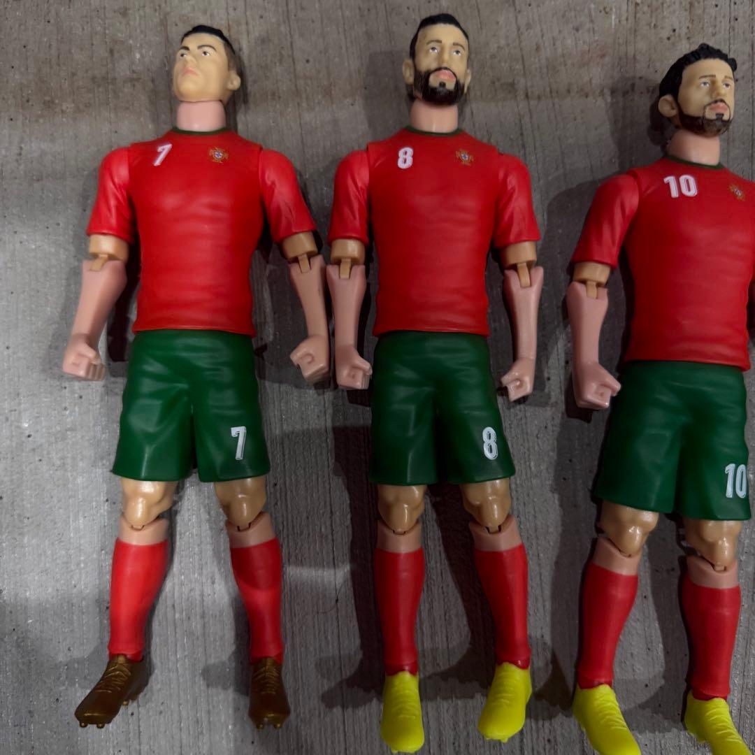 ポルトガル代表 サッカー選手フィギュア セット　ロナウド　希少　日本未発売