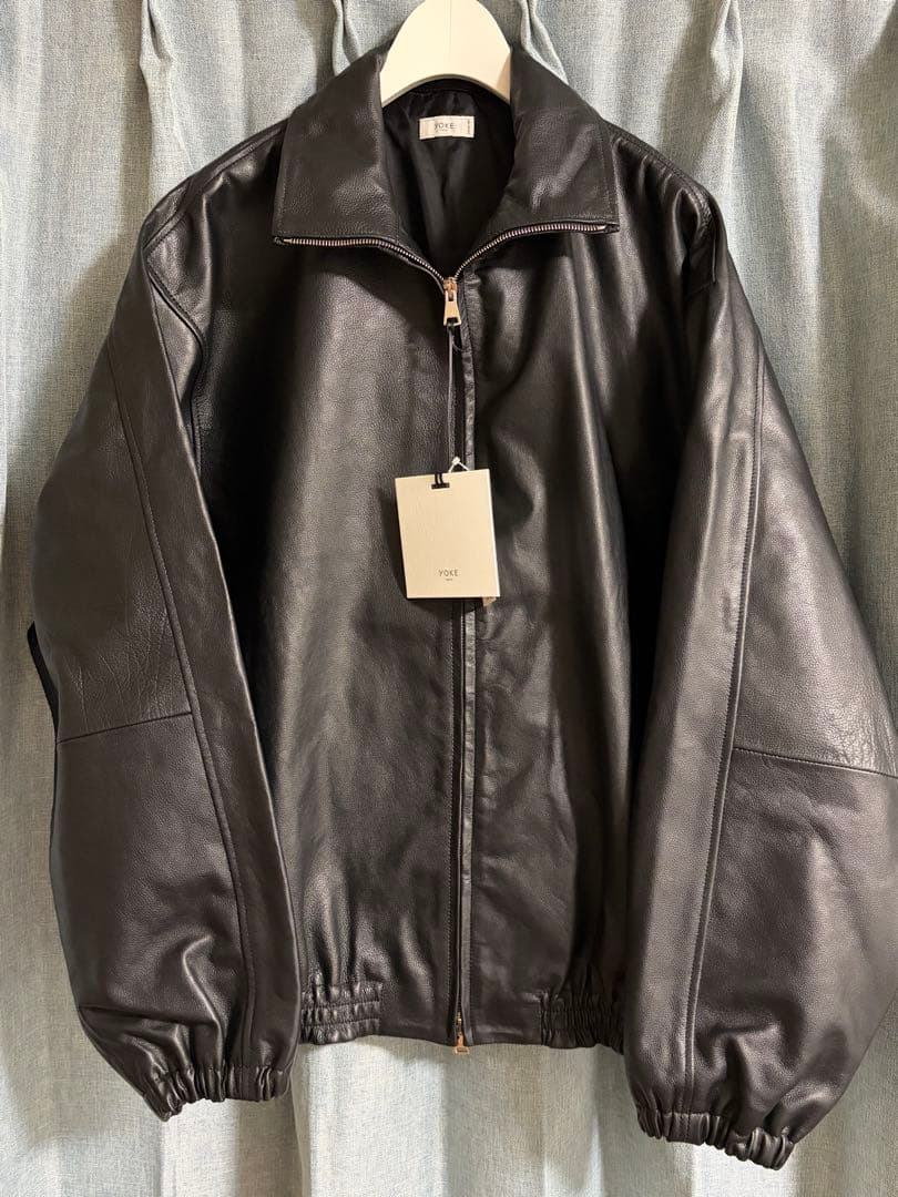 サイズ3 ブラックYOKE Carf Leather Truck Jacket