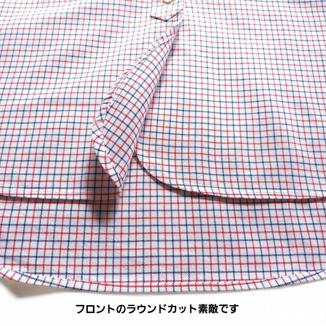 極美品　マディソンブルー　ボタンダウンチェックシャツ　02M　綿100%　B刺繍