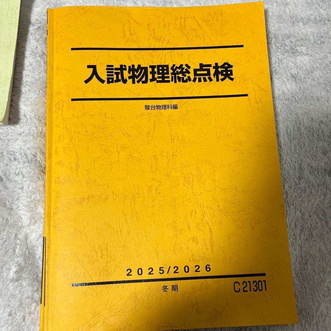 駿台冬期講習 英文法総整理、化学の徹底整理、入試物理総点検2年分 セット