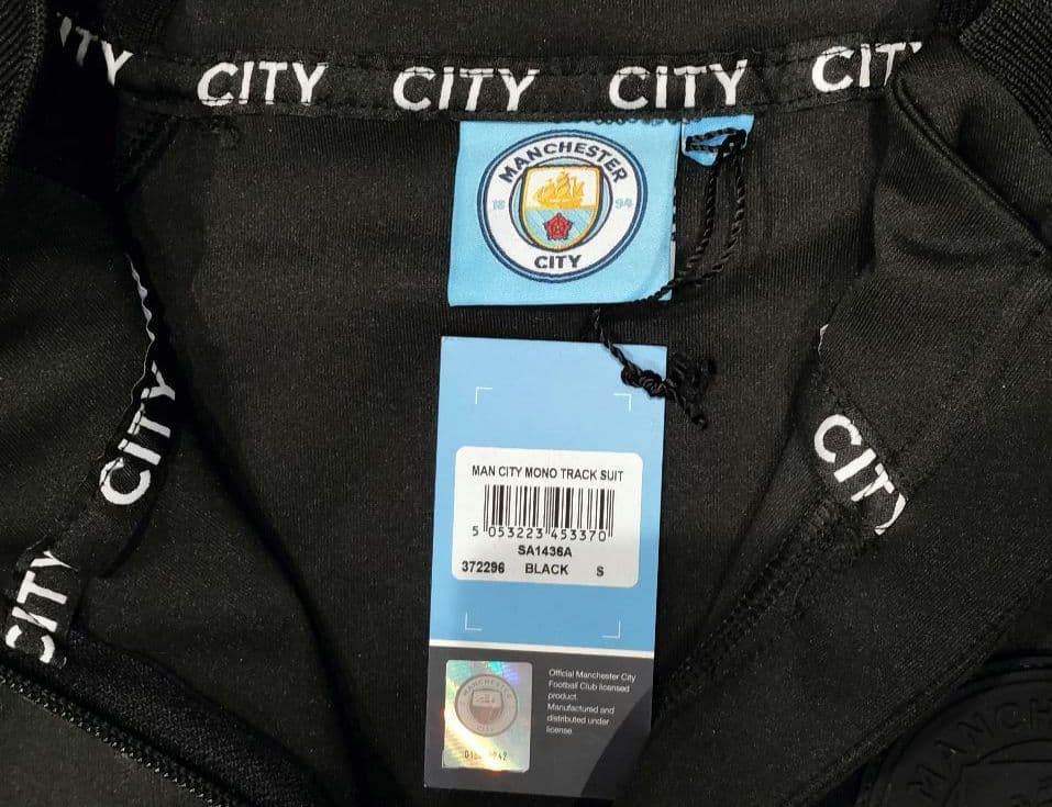 Mancity マンシティ スリムフィット トラックスーツ 上下L (UK S)