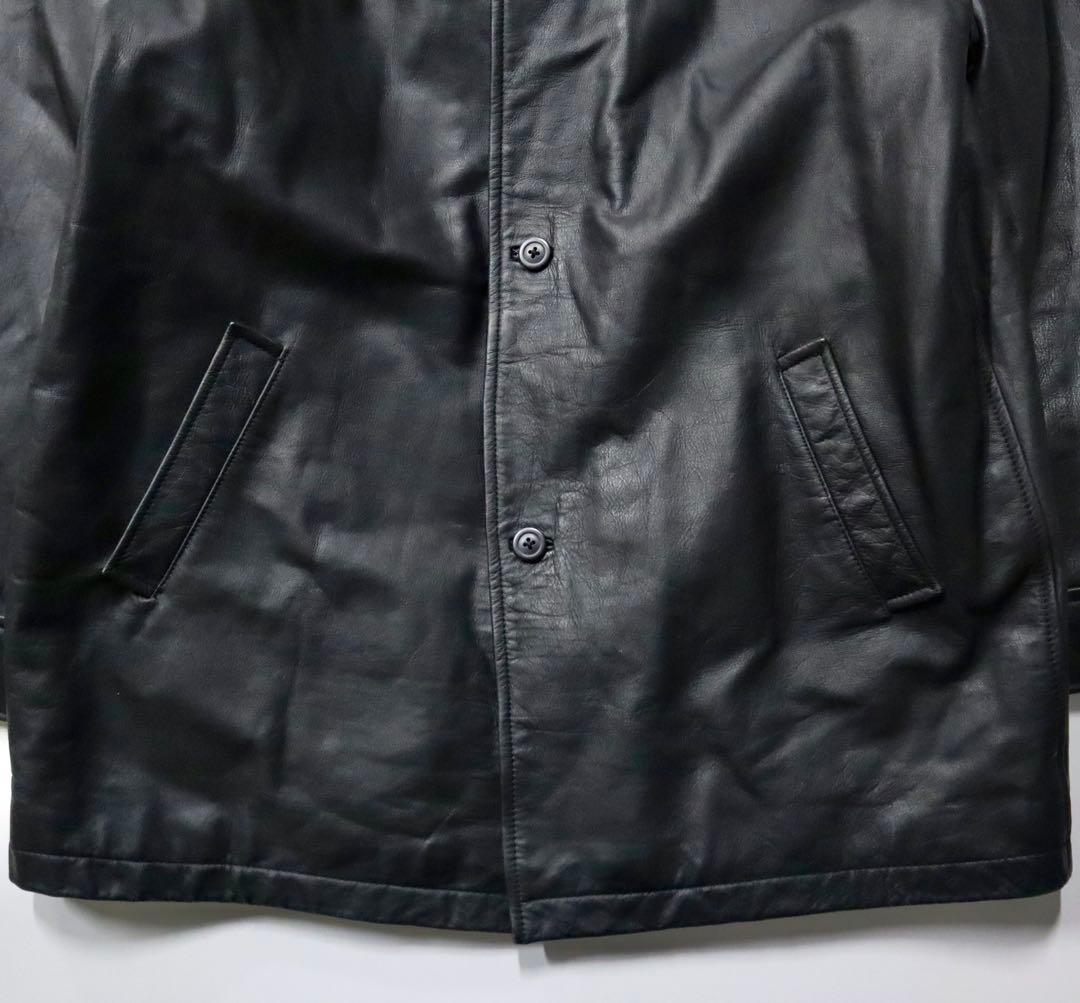 K*i様 【Like New】OLD GAP レザーカーコート 本革 ブラック