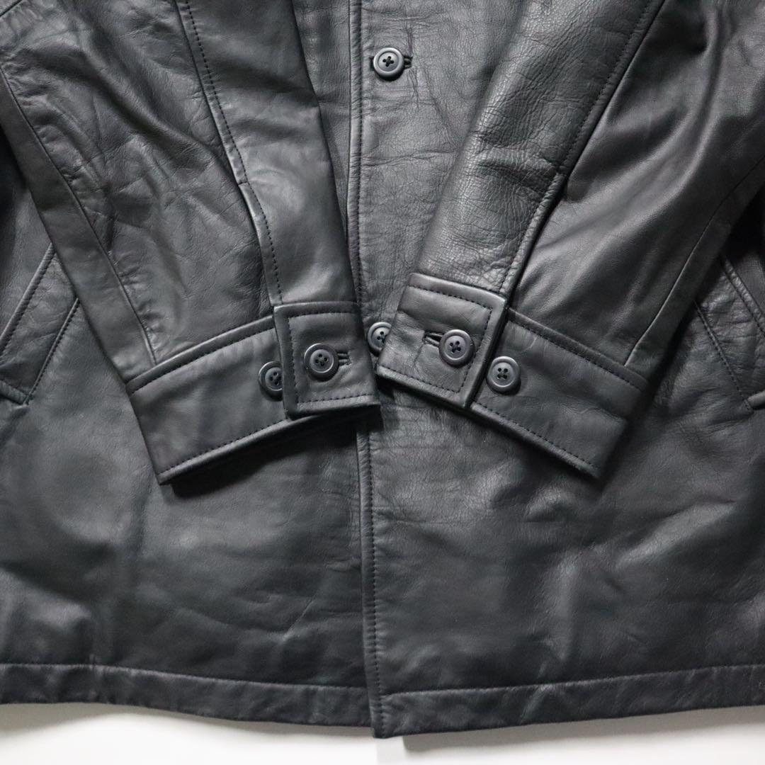 K*i様 【Like New】OLD GAP レザーカーコート 本革 ブラック
