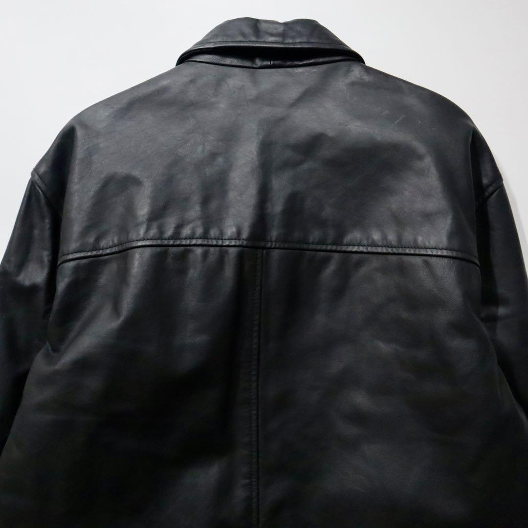 K*i様 【Like New】OLD GAP レザーカーコート 本革 ブラック
