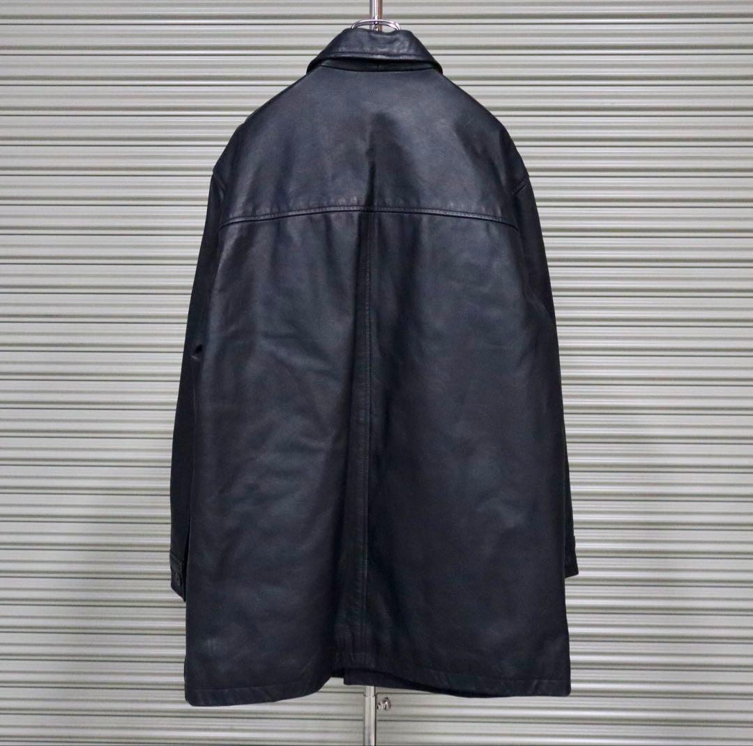 K*i様 【Like New】OLD GAP レザーカーコート 本革 ブラック