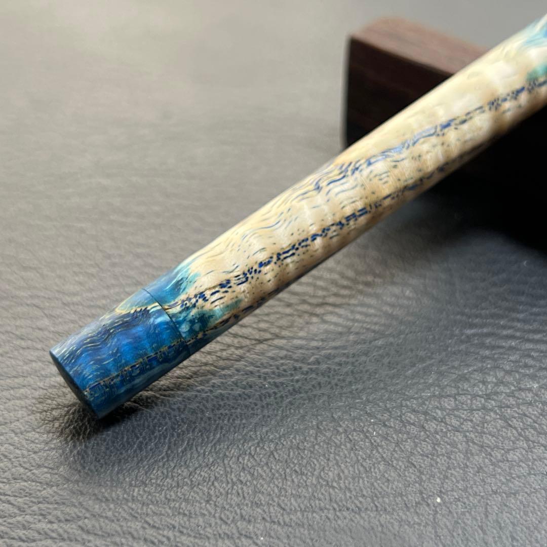 34タモ波杢・縮杢スタビ　木製キャップ芯ケース　木目揃え