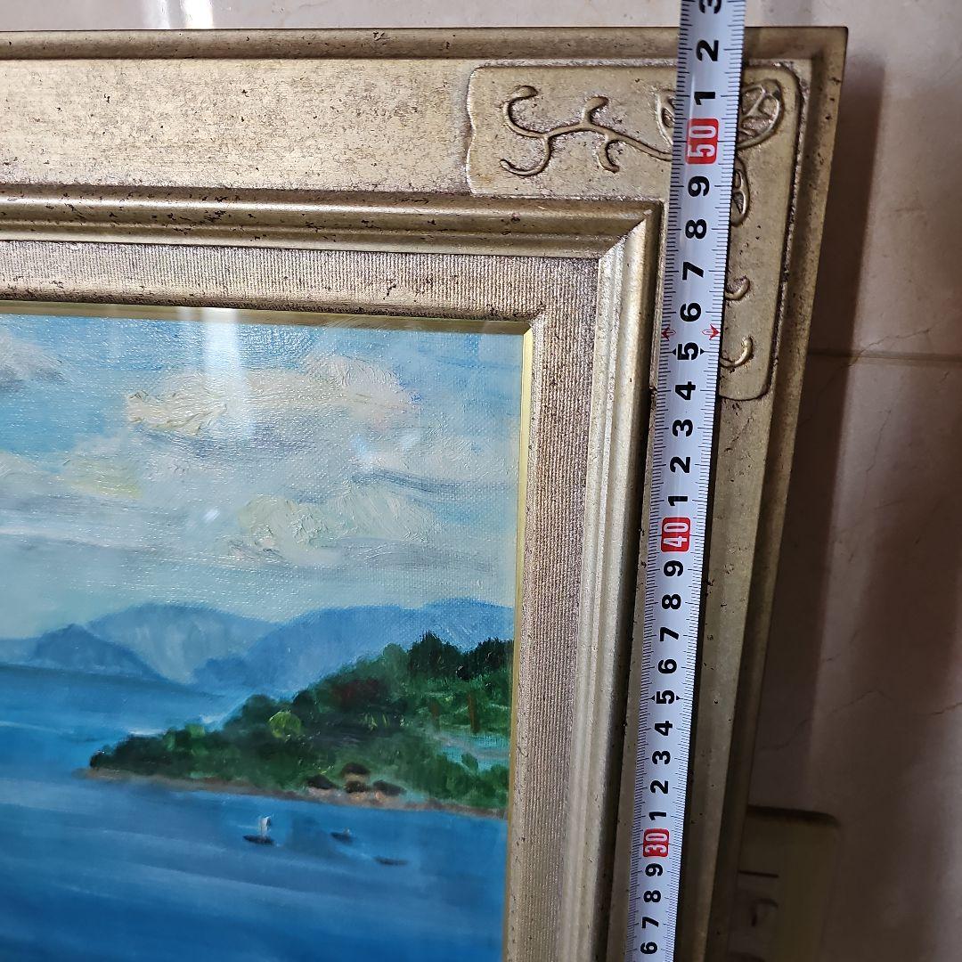海の風景 油彩画 愛媛瀬戸内の海