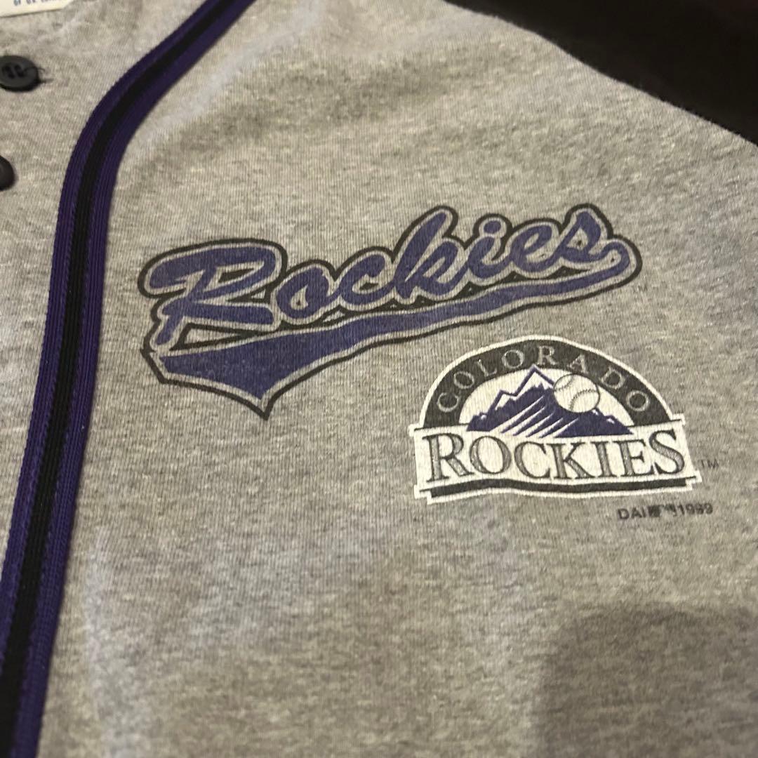 90s true fan mlb rockies ベースボール シャツ