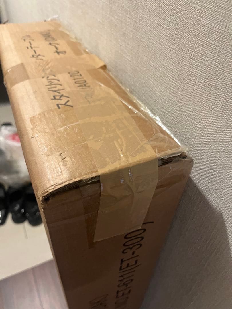 【新品未使用】ローテーブル　ガラス天板（オーク）