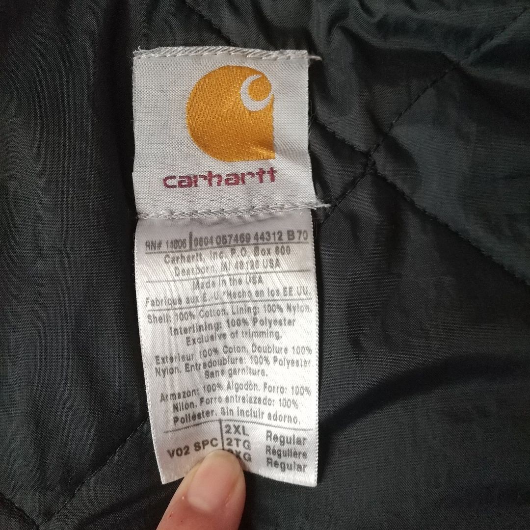 Carhartt グリーン ダッグベスト VO2SPC 2XL カーハート