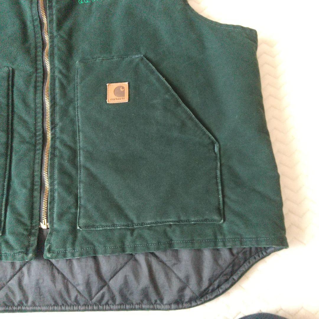 Carhartt グリーン ダッグベスト VO2SPC 2XL カーハート