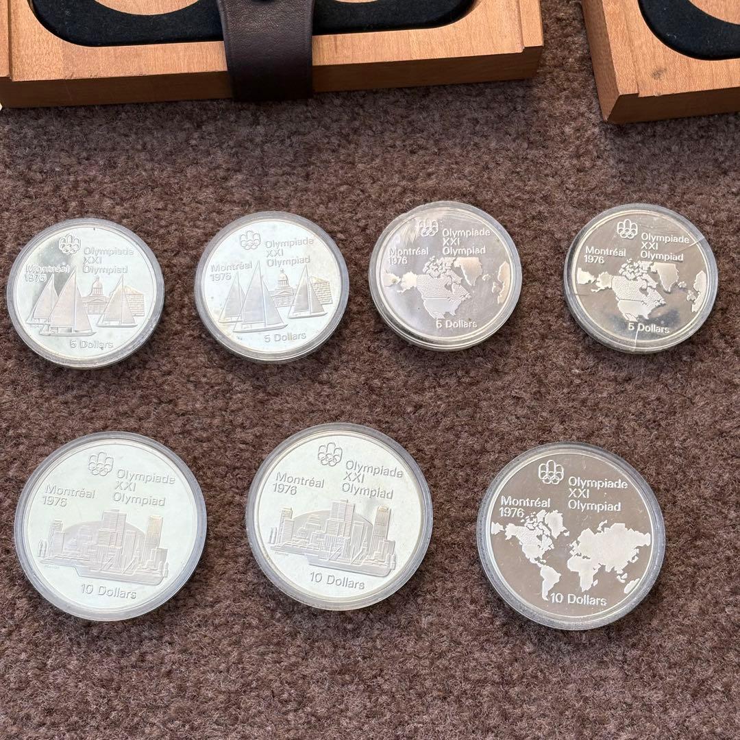 1976年 オリンピック記念セット　モントリオール　5ドル　10ドル　銀貨