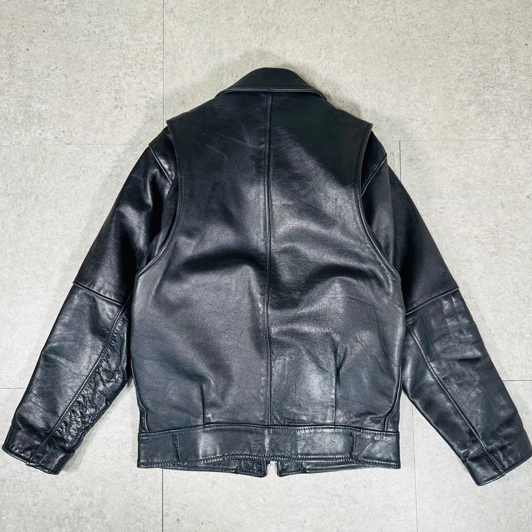 schott ショット ポリスマン レザージャケット 黒　サイズ36