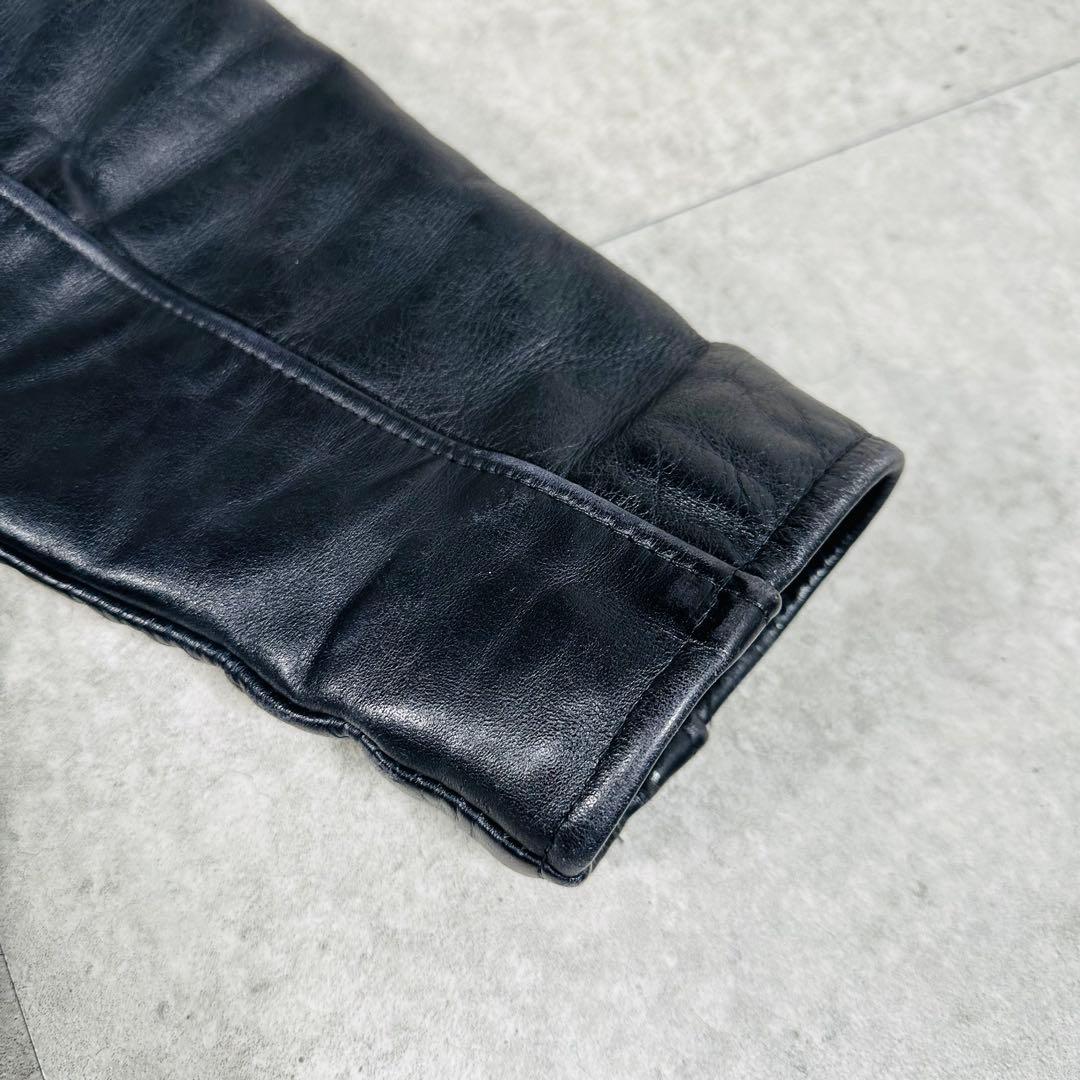 schott ショット ポリスマン レザージャケット 黒　サイズ36