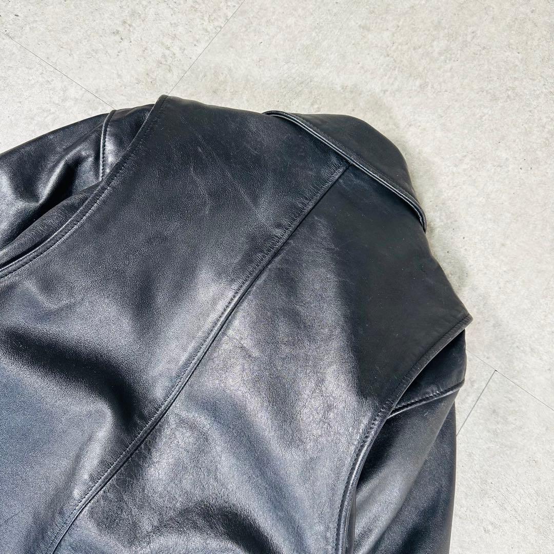 schott ショット ポリスマン レザージャケット 黒　サイズ36
