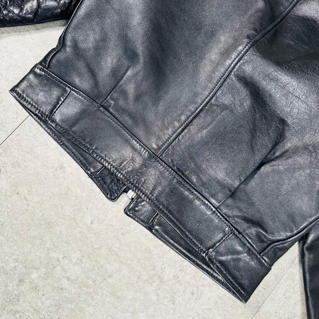 schott ショット ポリスマン レザージャケット 黒　サイズ36
