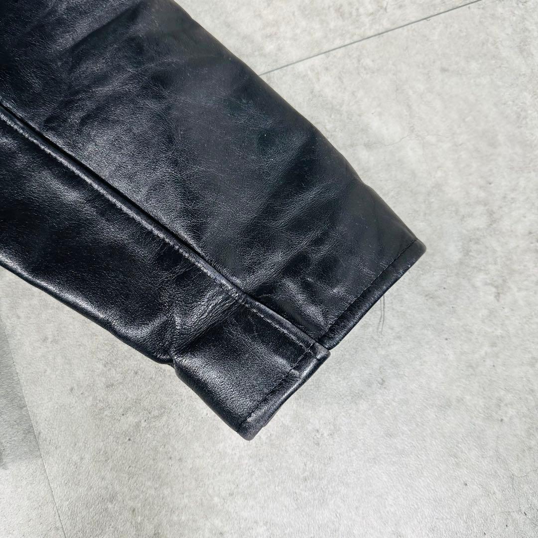 schott ショット ポリスマン レザージャケット 黒　サイズ36
