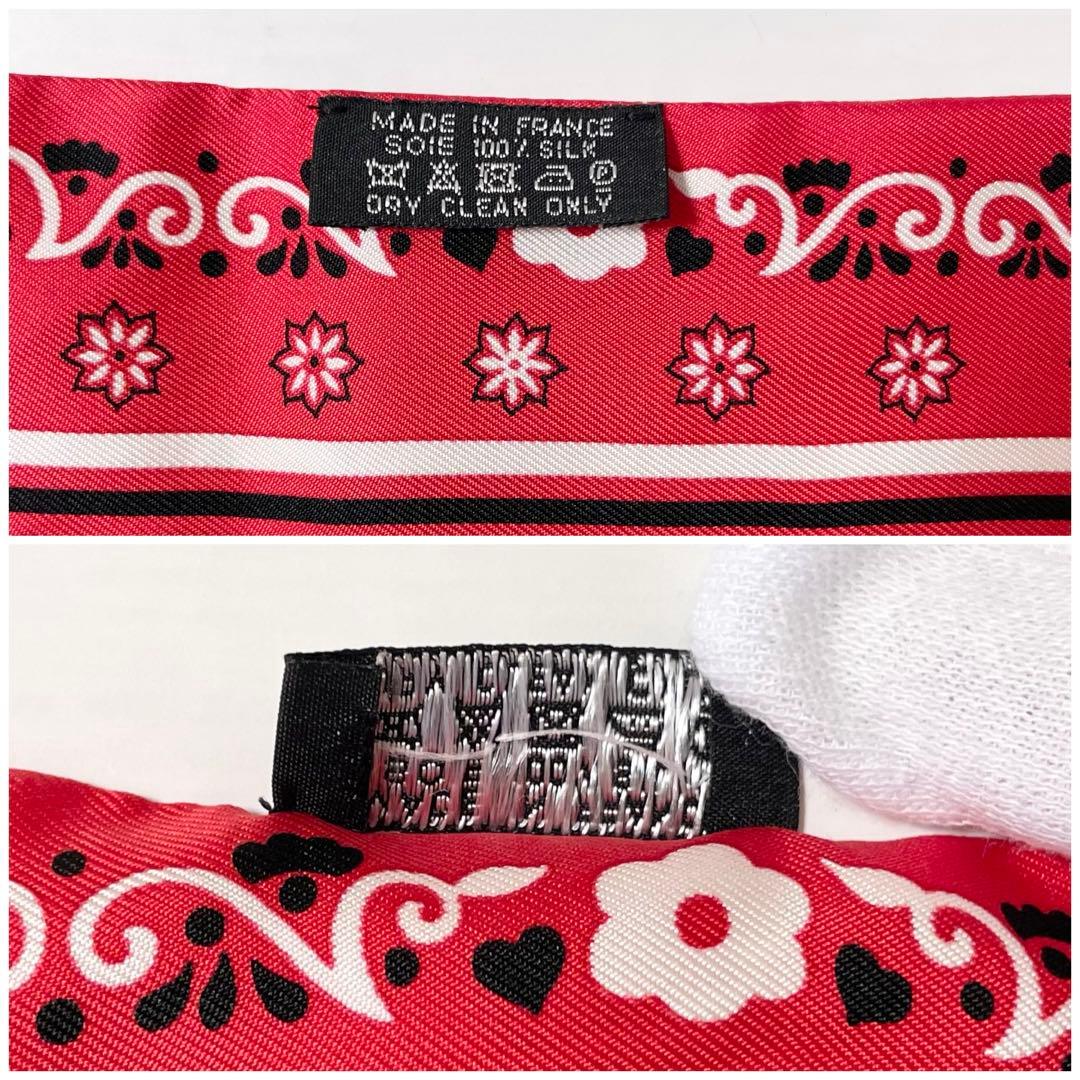 【希少！】HERMES エルメス　ツイリー 風の民 バンダナ　レッド
