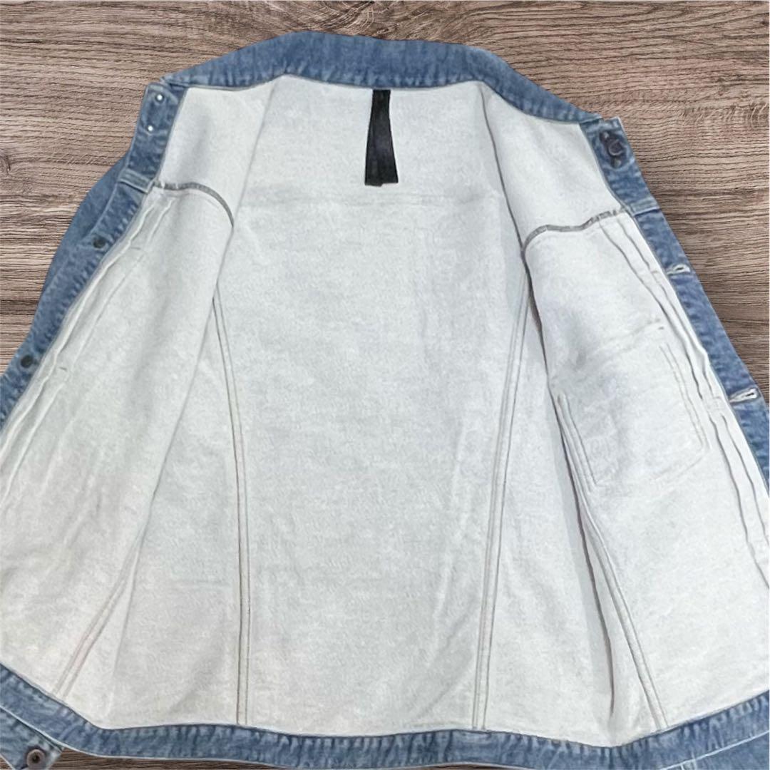 【美品】wjk タイトニットデニムブルゾン Lサイズ ジョグデニム Gジャン