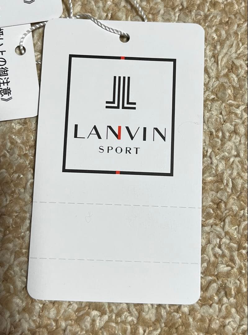 【新品未使用】LANVIN SPORTゴルフグローブ 21cm ブラック