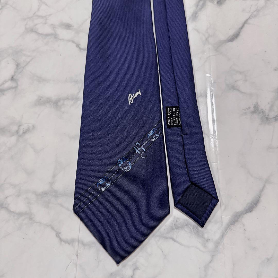 Brioni ネイビー ネクタイ