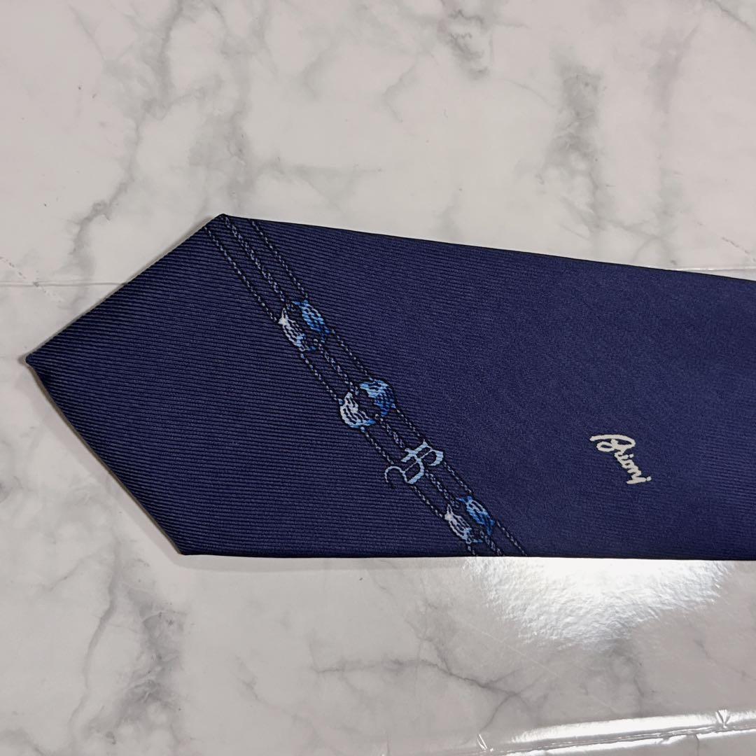 Brioni ネイビー ネクタイ