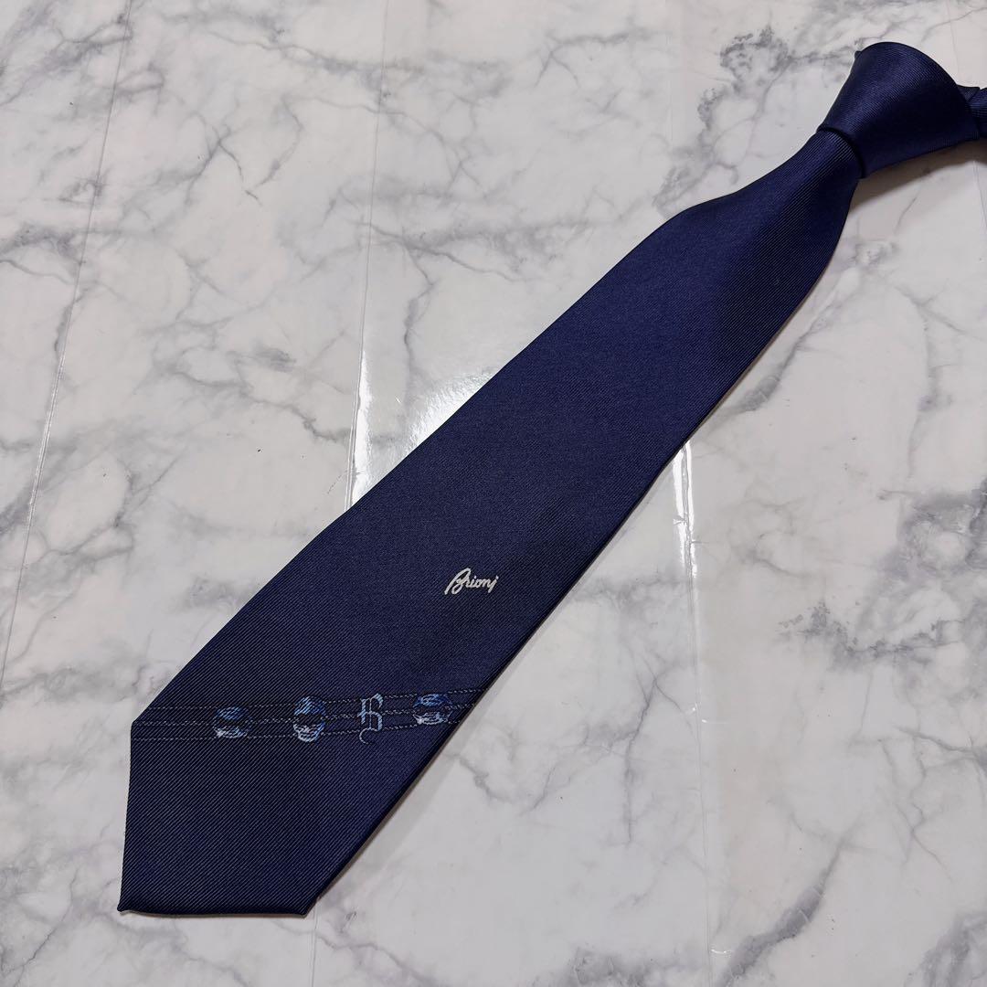 Brioni ネイビー ネクタイ