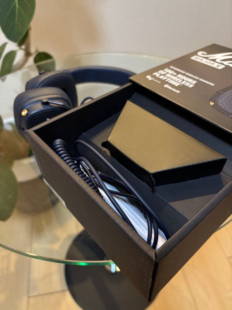 Marshall Major IV ワイヤレスヘッドフォン ネイビー　箱付き
