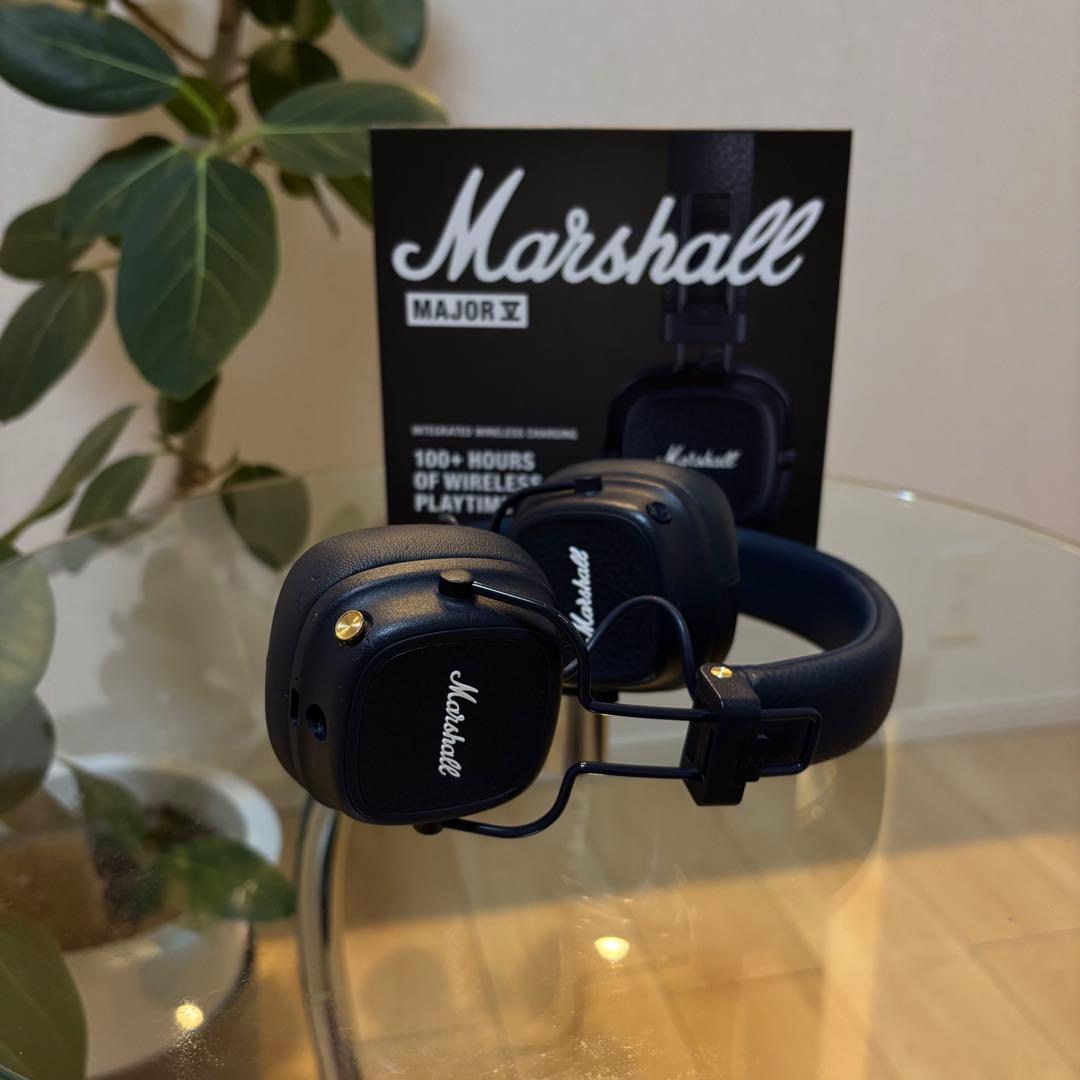 Marshall Major IV ワイヤレスヘッドフォン ネイビー　箱付き