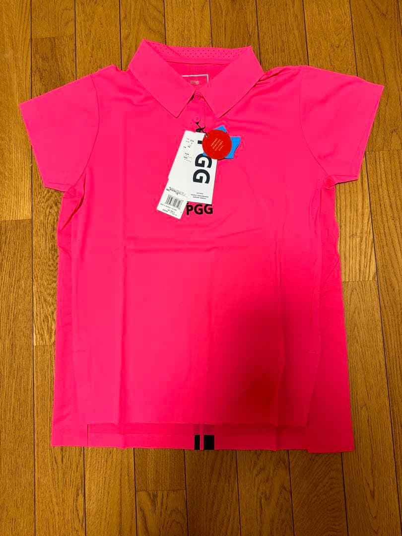 パーリーゲイツ　PGG レディース 半袖ポロシャツ　size0 速乾　ピンク