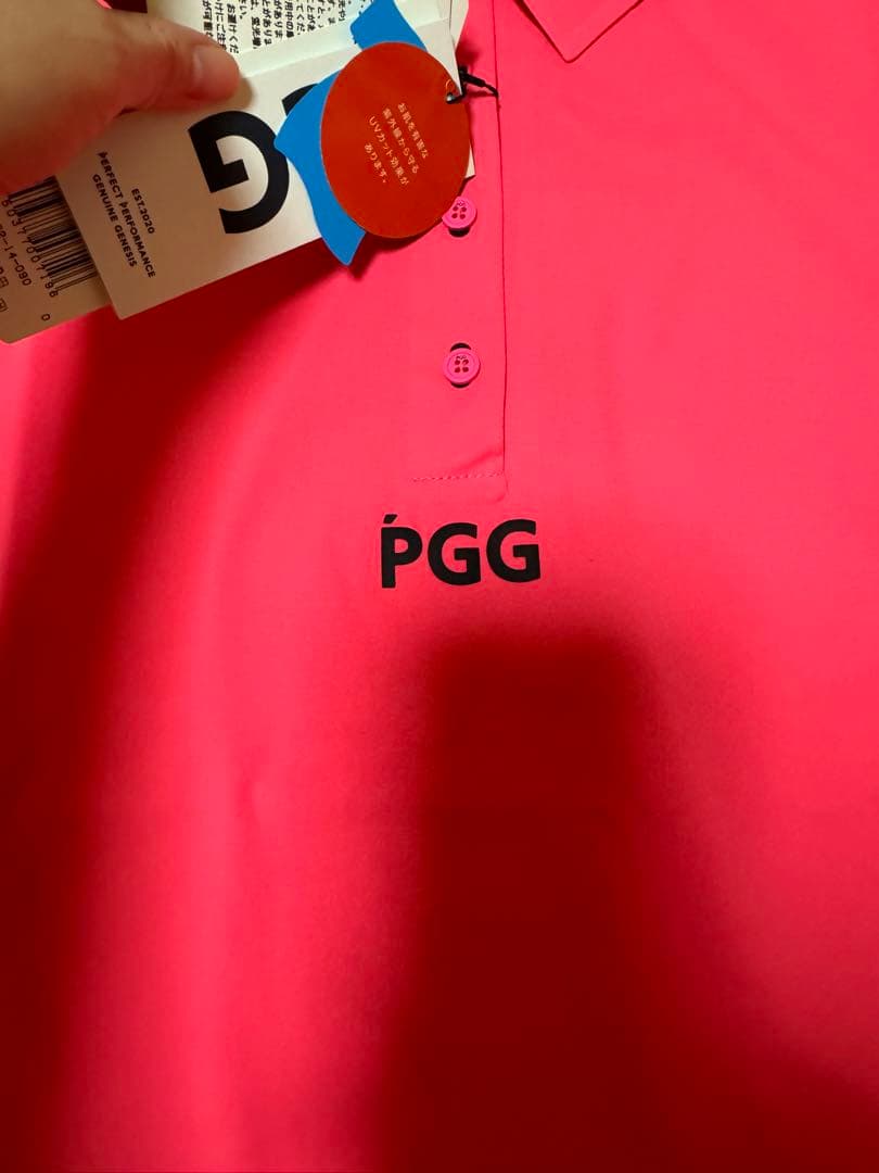 パーリーゲイツ　PGG レディース 半袖ポロシャツ　size0 速乾　ピンク